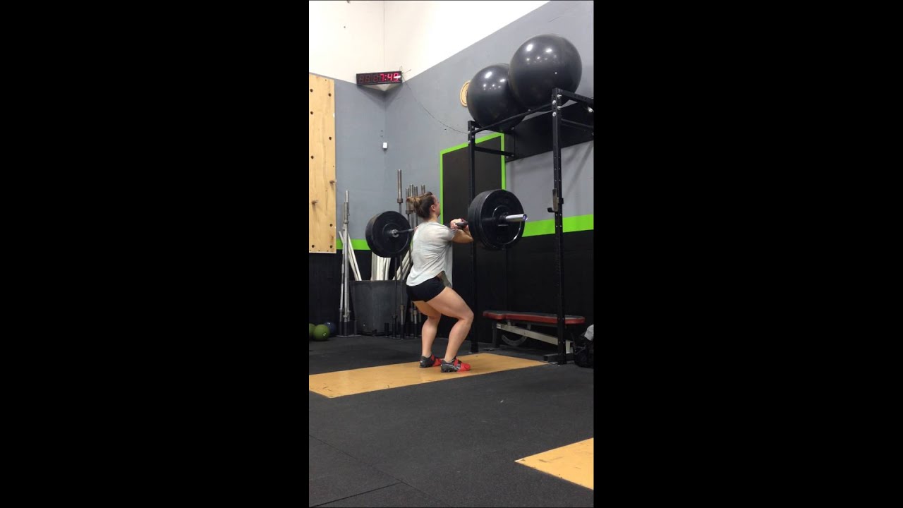 jerk dip squat 185 lb YouTube