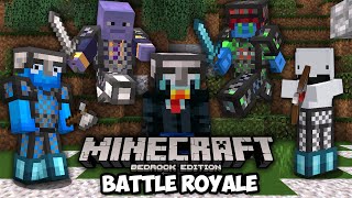 100 Players Simulate Bedrock Battle Royale in Minecraft!