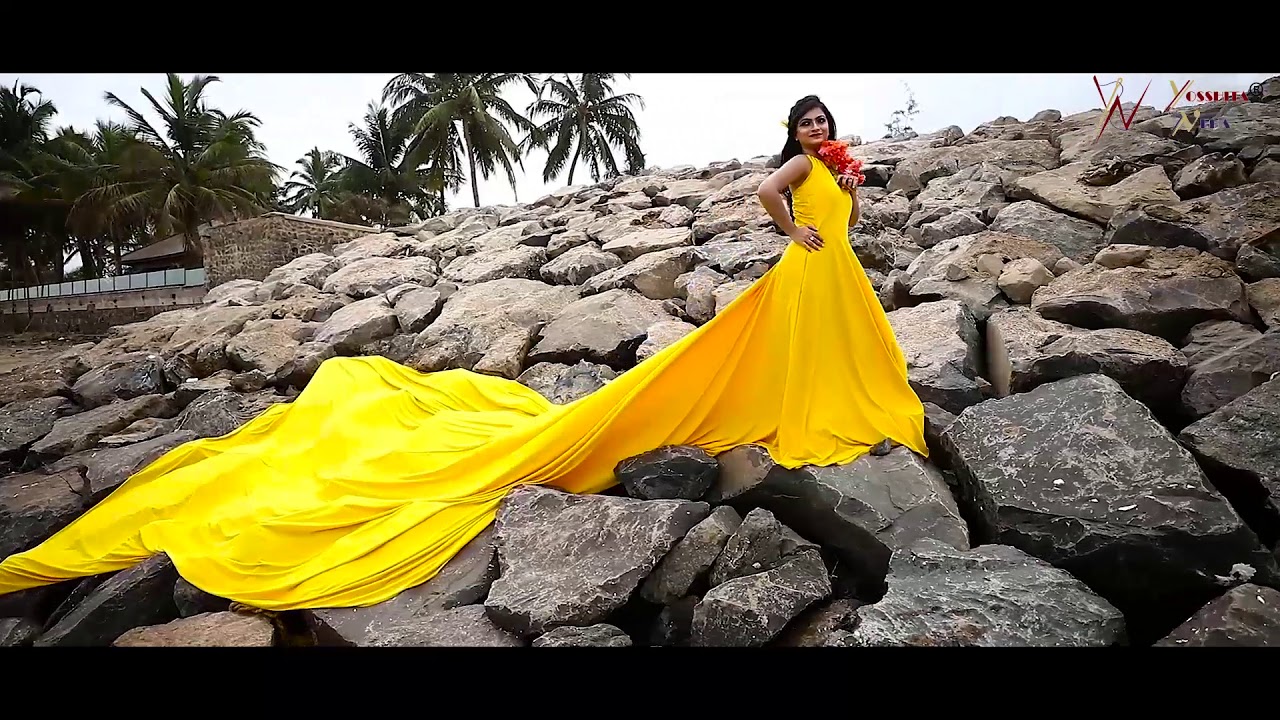 G141 (2), Red Trail Gown Prewedding Shoot, Size (XS-30 to XL-40) – Style  Icon www.dressrent.in
