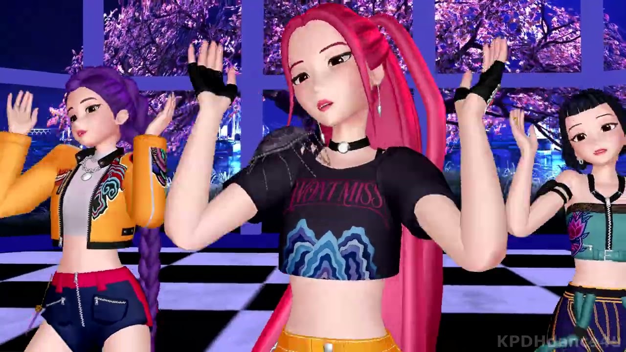 [MMD] (G)I-dle Tomboy - HUNTR/X Rumi, Zoey, Mira dance Kpop Demon Hunters Huntrix
