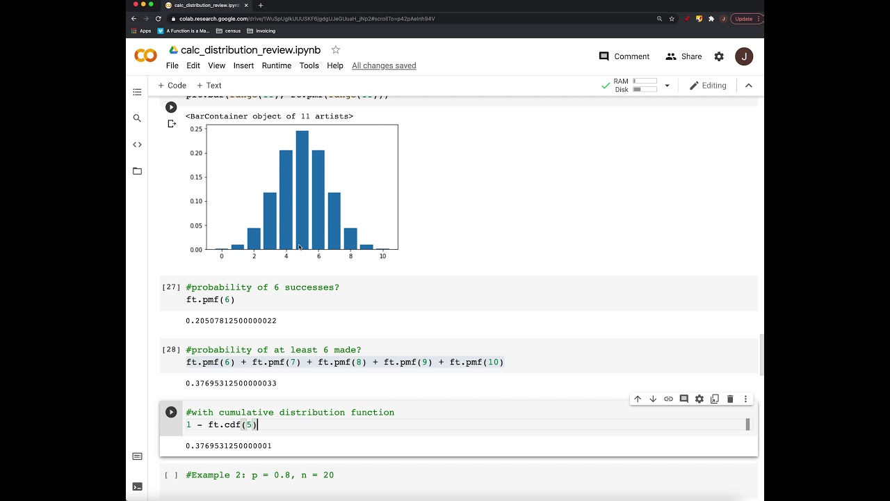 06 Calculus: Binomial Distribution Review