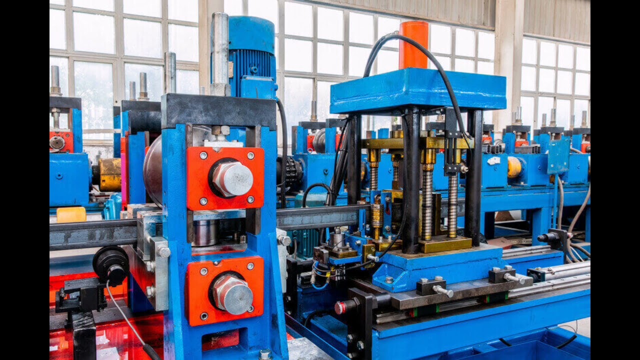 Factory Galvanized Steel U Strut Channel Purlin profile post roll forming machine line