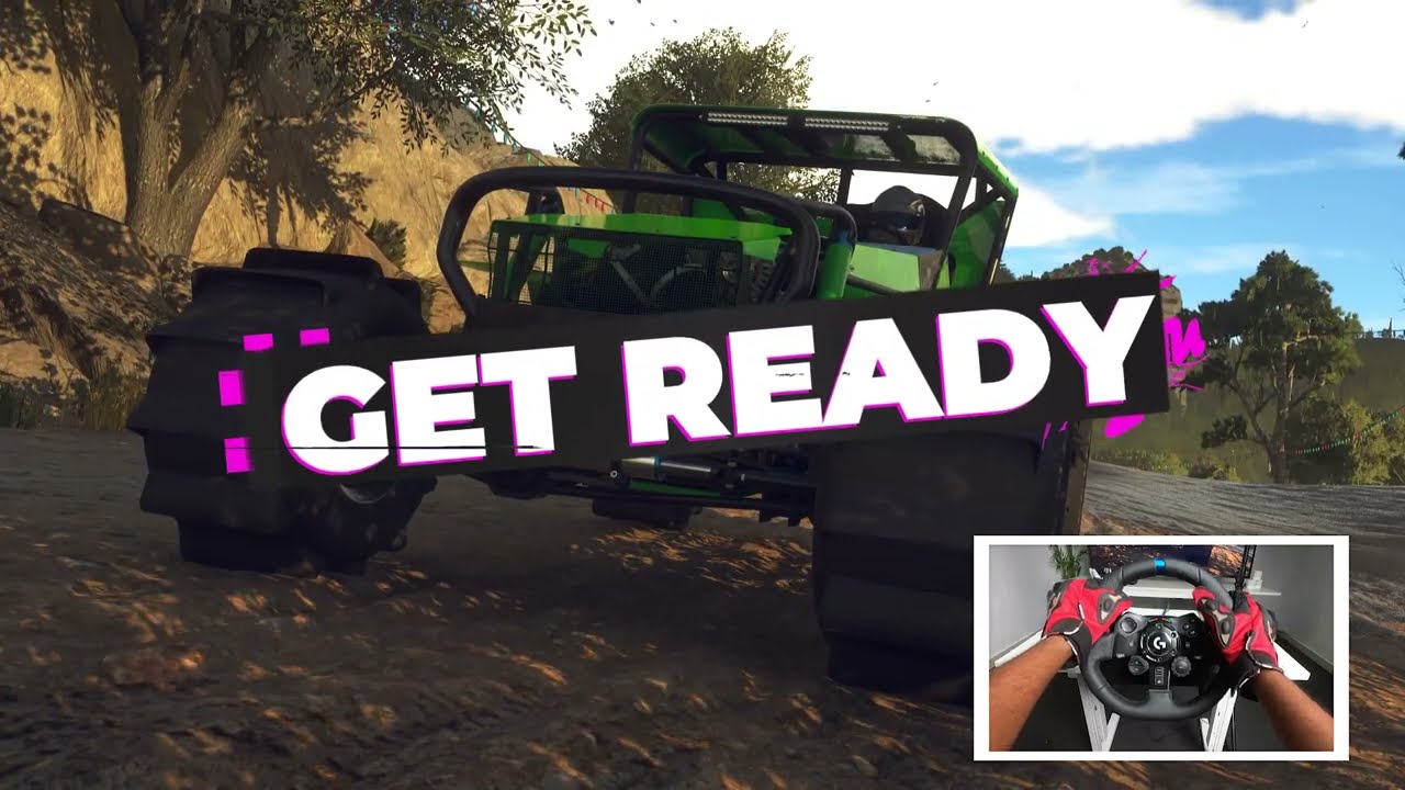 Steering Wheel Game Play Dirt 5 PS5 WS Auto Racing Titan