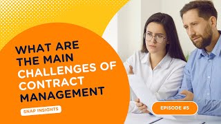What are the main challenges of contract management?
