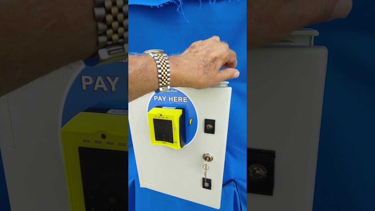 VendaVolt Sports & Tennis Field Lighting Timer Cashless Payment Station.