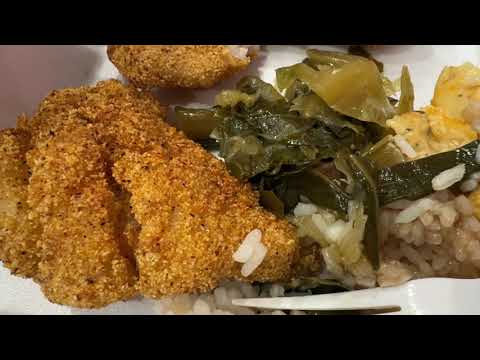 Soul Food Fried Chicken , Fish Shrimp Collard Greens Mac And Cheese