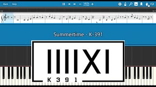 Summertime piano - K-391 - Easy