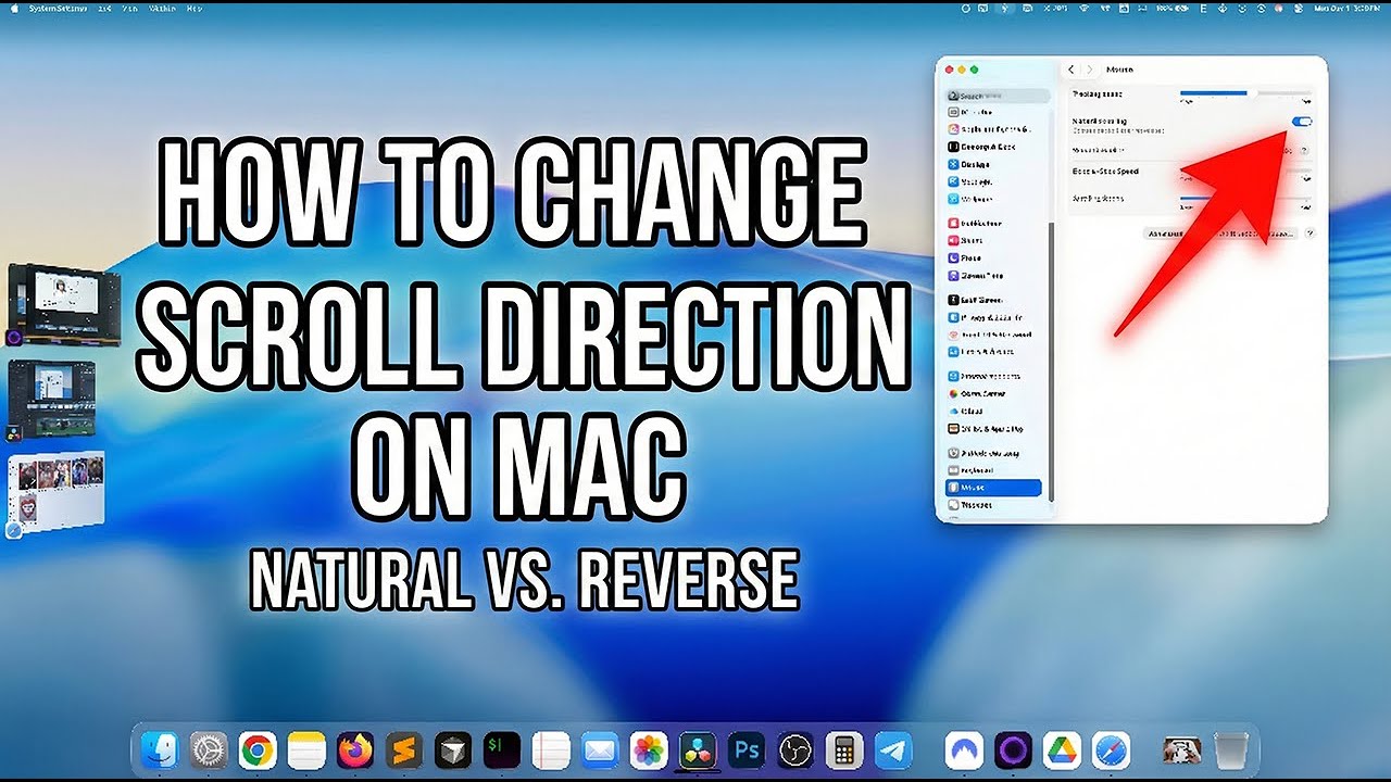 How to Change Scroll Direction on MacOS 26 - YouTube