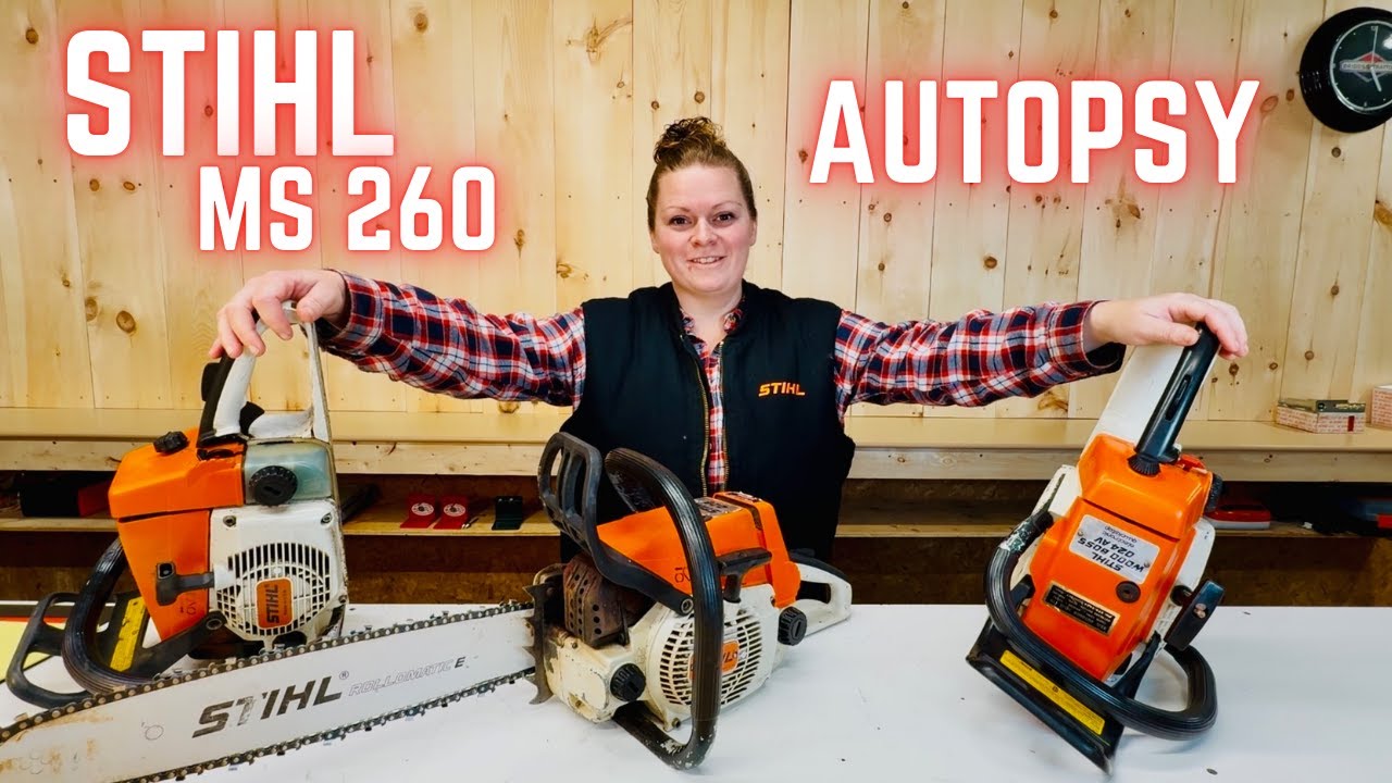 Stihl MS 260 Chainsaw Total Teardown & Split Crank Case & Autopsy