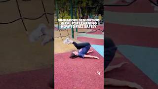 Singapore seniors go viral for learning how to fall safely