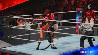 Request Hot Elastigirl Vs Violet Parr Vs Bianca Belair Triple Threat Elimination Match