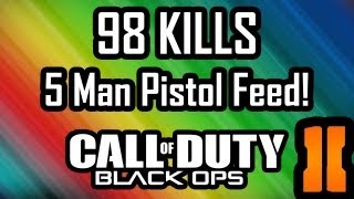 Black Ops 2: 98 Kills with 5 MAN AKIMBO PISTOL FEED - Call of Duty Black Ops 2 by Whiteboy7thst