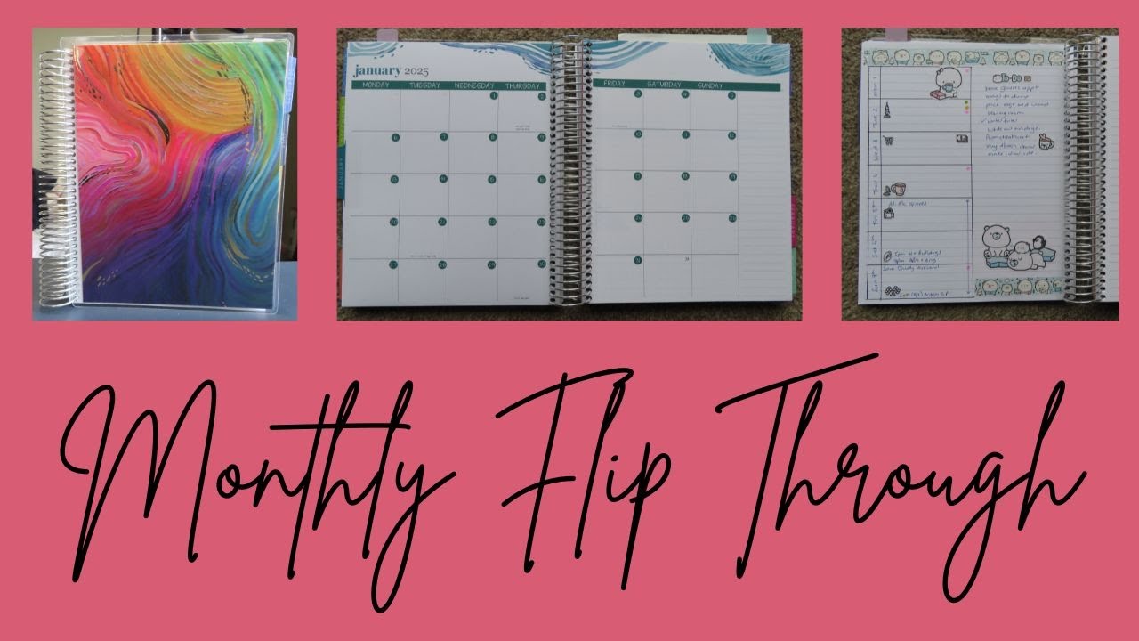 July Flip Through in my Erin Condren Monthly Planner - YouTube