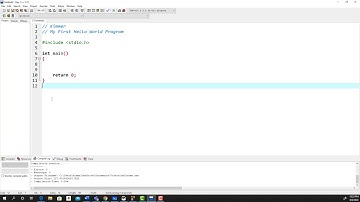 First C Program using Dev C++