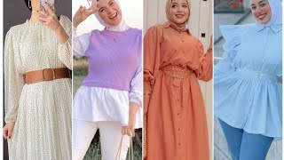 ملابس بنات للمحجبات صيفية في غايه الجمال والاناقه موضه 2021