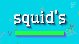 How To Say Squids High Quality Voices