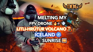 🔥🌋🚁👀 Fpv Drone Inside The Crater Of The Litli - Hrútur (Llittle Lamb) Erupting Volcano In Iceland 😱😱😱