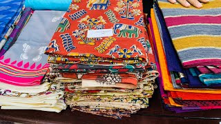 Ikkat pattu blouse pieces Clearance