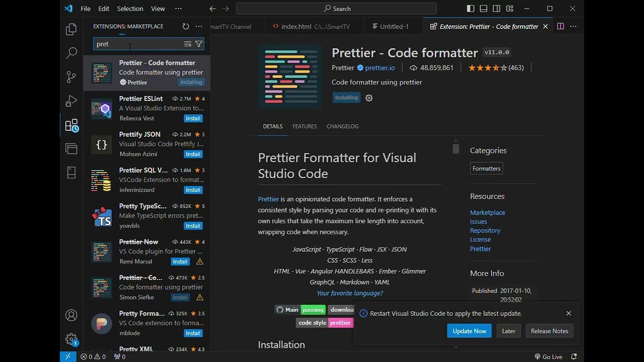Visual Studio Code is a basic extension for beginners to code like a ...