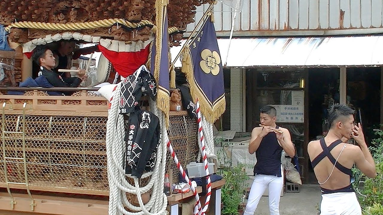 だんじり囃子：岸和田 大手町  Danjiri_bayashi_2018.09.02