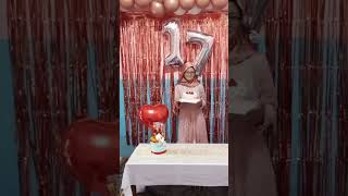 dekorasi ultah sweet 17 teen simple ... untuk cewe . #dekorasiultah #dekorasisimple