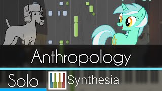 Anthropology (Lyra's Song) - Awkward Marina - |SOLO PIANO TUTORIAL w/LYRICS| -- Synthesia HD chords