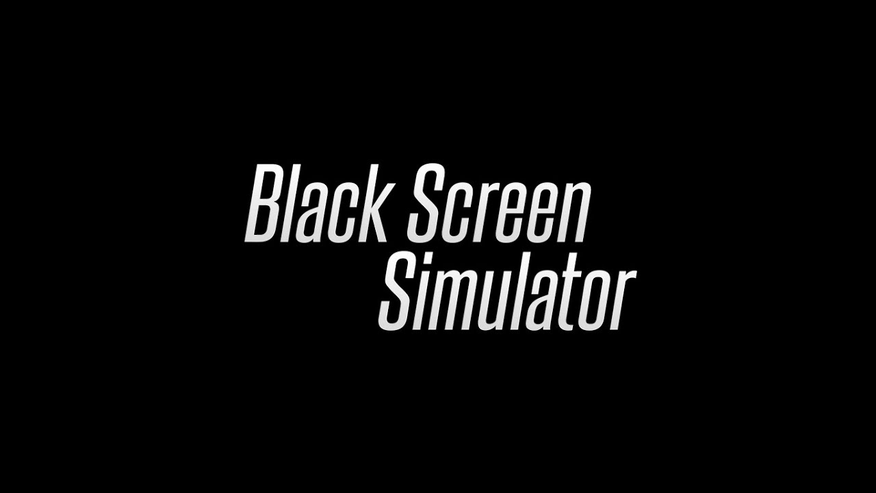 Zagrajmy w Black screen simulator (UWAGA HORROR 👀) *przestraszyłem sie ...