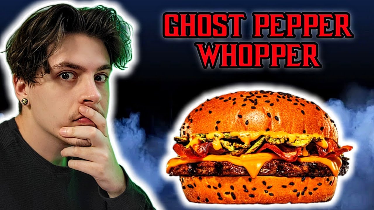 Burger King's Ghost Pepper Whopper Taste Test/Review (Dank Foods) YouTube