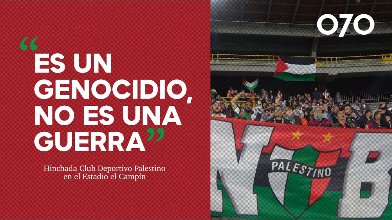 Todo un pueblo: en la tribuna visitante de PALESTINO 🇵🇸