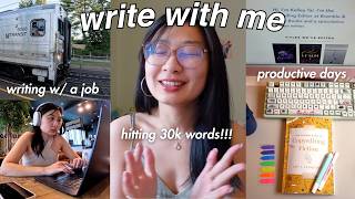 WRITING VLOG 🍉  *realistic* summer days writing my book while balancing a full-time job