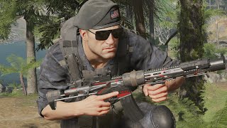 Ghost Recon Breakpoint - M4A1 Tactical Wolf Skin - Destroy Data Server Satellite Dish No HUD 4K