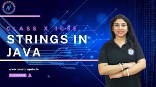 Class X ICSE Computer Topic STRINGS IN JAVA