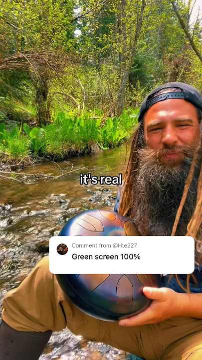 Green Screen or Real??? 📺🤷‍♂️🌊 #greenscreen #real #background #pnw #creek #nature @moisai6205