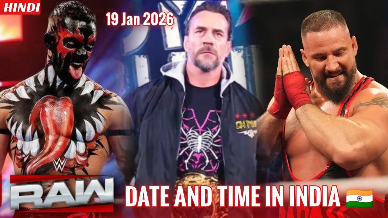 WWE Raw 19 January 2026 date and time in India 🇮🇳|WWE Raw 2026 19 January 2026|Full Details 🔥