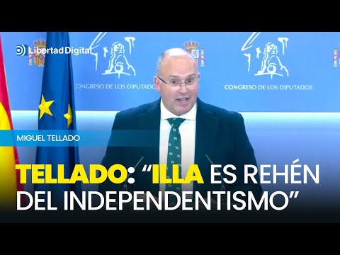 Miguel Tellado ve "irreal" que Illa rompa con el independentismo