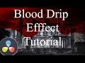 How to create a blood drip effect in davinci resolve for halloween