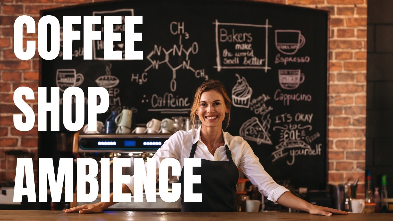 Cozy Coffee Shop Ambience with Soft Jazz and Rain Sounds