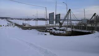 Переправа через реку Томь в районе г. Юрга и с. Поломошное