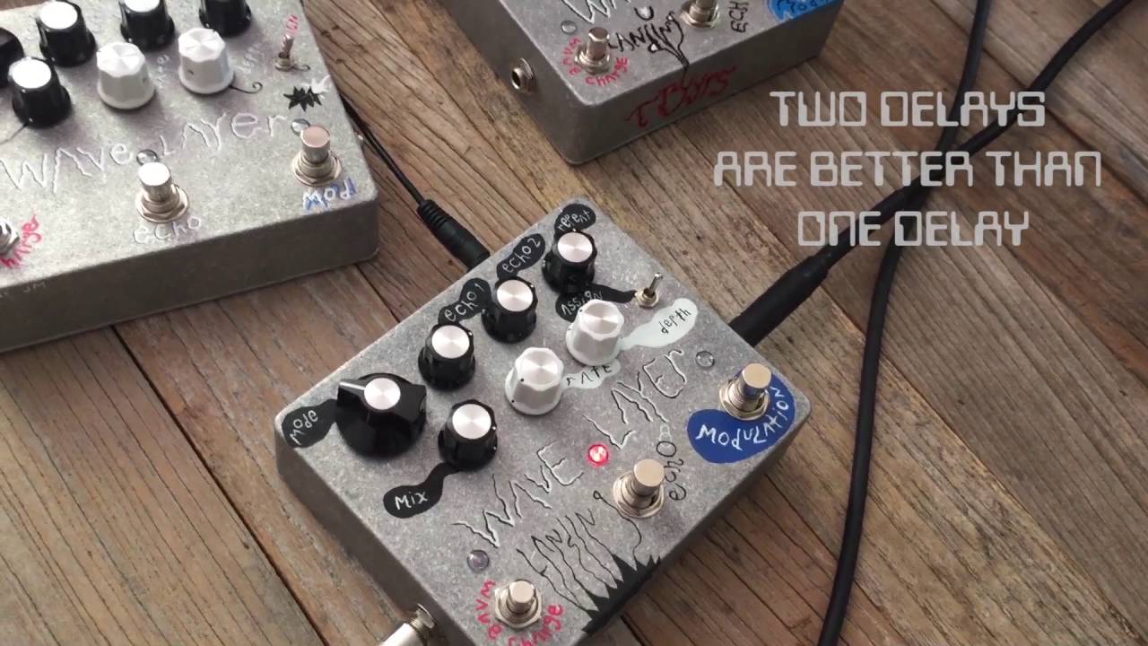 Wave Layer Dual Delay Pedal Demonstration