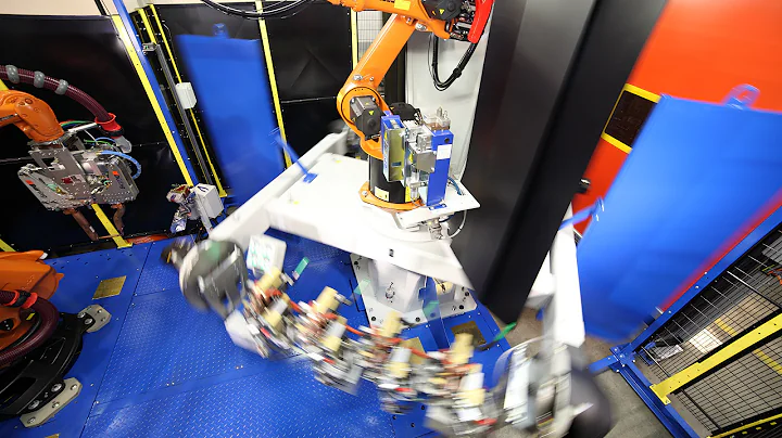 Combined arc and spot welding by KUKA and ENKO Staudinger