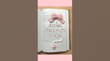 Empty notebook ideas ✨📝.#asthetic #explore #students #motivation #studytips #bookmark##sketchbook