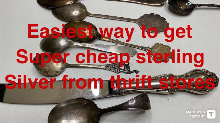 Easiest way to get almost free sterling silver from thrift stores