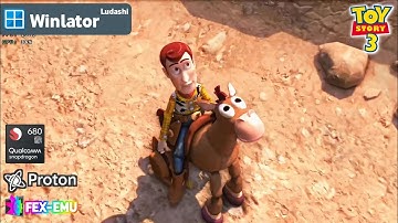 TOY STORY 3 on Android | Winlator Ludashi v2.6.1 | Snapdragon 680 | 4gb ram