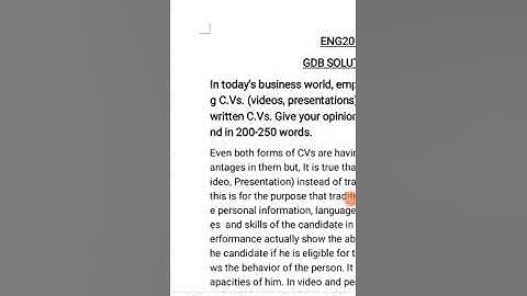 ENG 201 GDB Solution | Educative Town