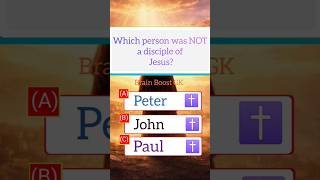 Which Person Was NOT a Disciple of Jesus? Test Your Bible Knowledge! #shorts#bible#quiz#quiztime