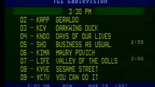 TCI Cable of Yakima, WA Program Guide March 19, 1993 (part 1)