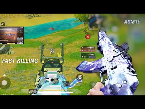 NO RECOIL in LONG RANGE + HIGH DAMAGE | BEST ASM10 GUNSMITH CODM BR | CODM BR GAMEPLAY 