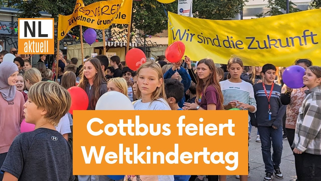Cottbus | Weltkindertag mit Programm und Bastelangeboten, Kinderkarawane mit rund 300 Kids