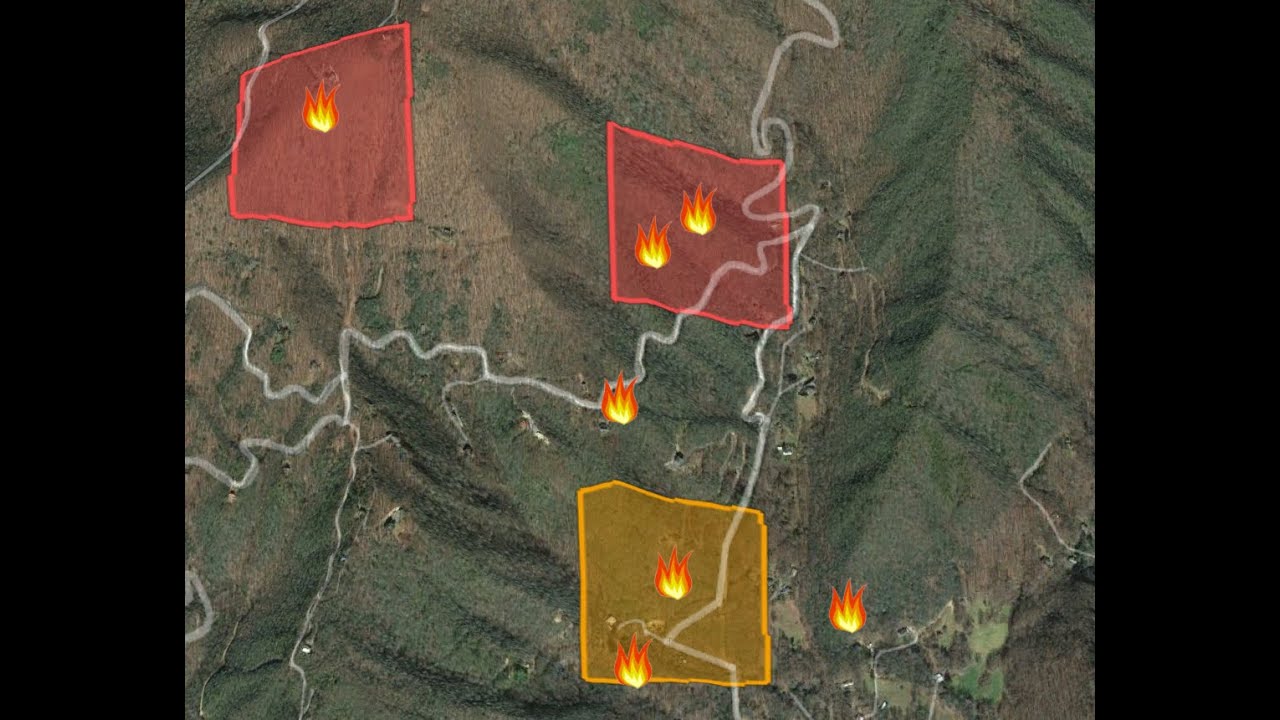 Fire Spreads On Sheepback Mountain In Maggie Valley, NC(Live)