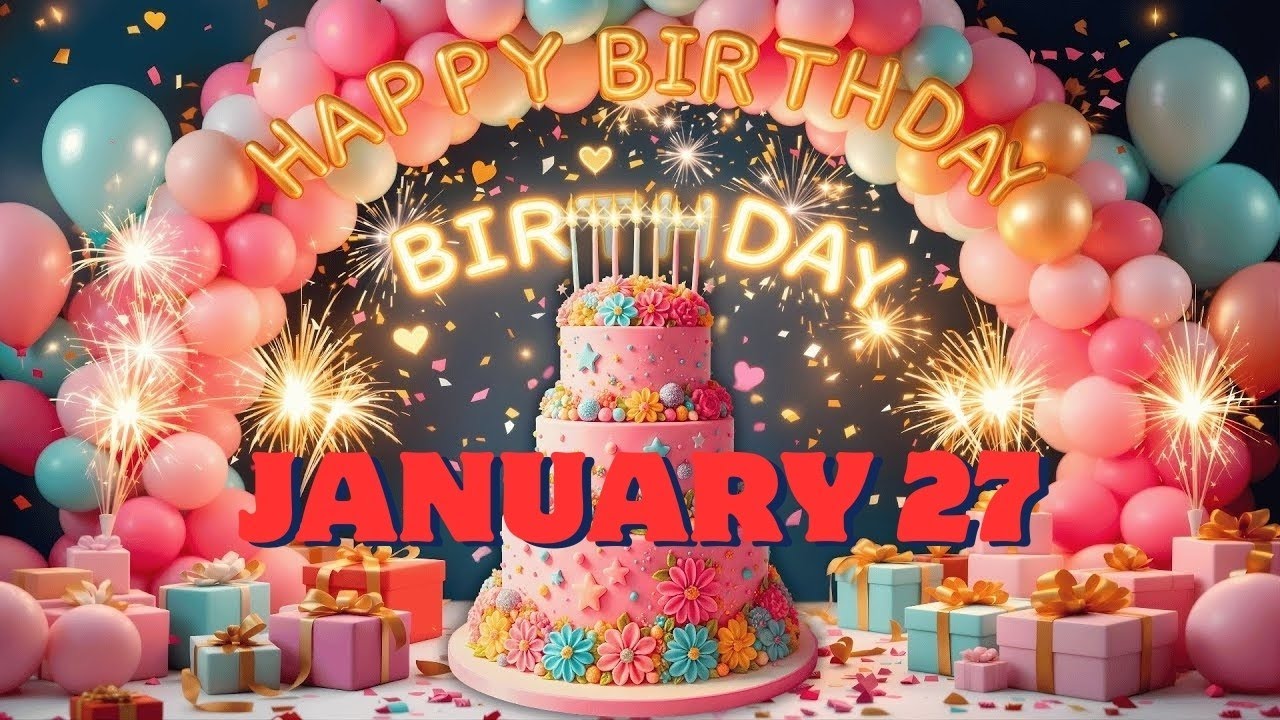 🎉 Born on 27th January – Birthday Song for You 🎂✨